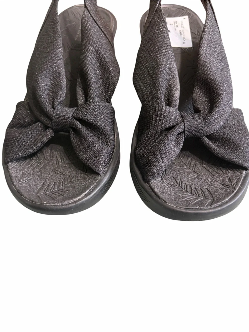 Life Stride Black Knot-Front Slingback Sandals - Women